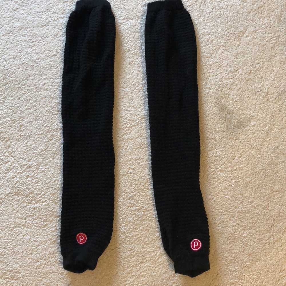 Pure Barre Knit Leg Warmers.  Black OS.